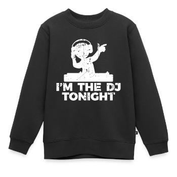 Blague de disc-jockey - Sweat Premium enfant bio - noir - Devant - AI Model Kid Female (0cm)