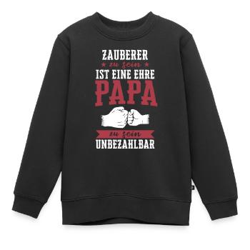 Zauberer Zaubern Magier Zaubertricks Spruch - Kinder Premium Organic Sweatshirt - Schwarz - Vorne - AI Model Kid Female (0cm)