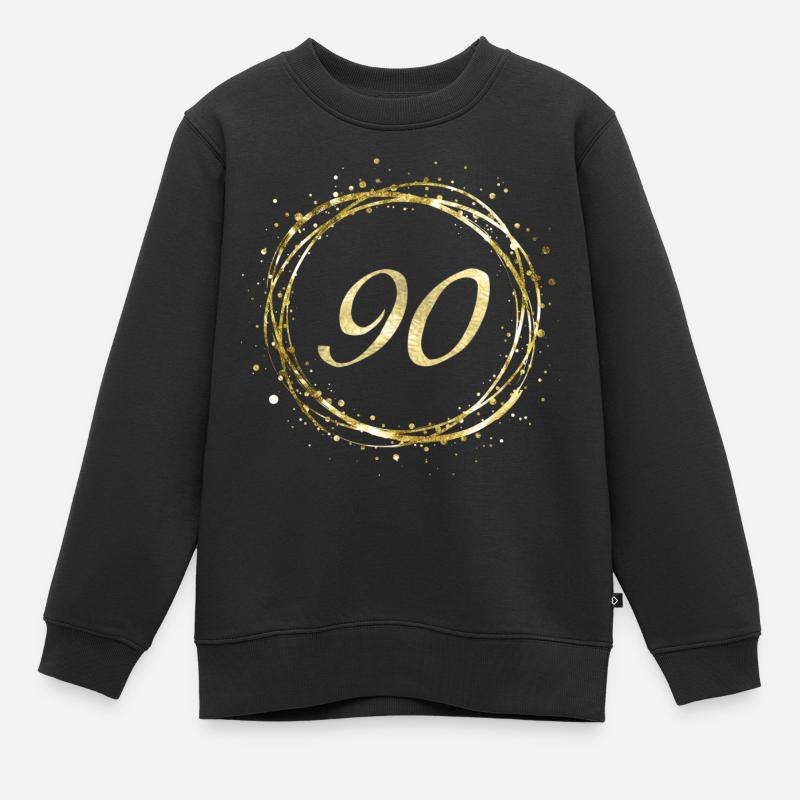 90 - Kinder Premium Organic Sweatshirt - Schwarz