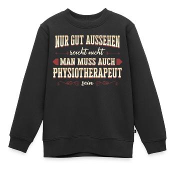 Physiotherapeut Physio Praxis Physiotherapie - Kinder Premium Organic Sweatshirt - Schwarz - Vorne - AI Model Kid Female (0cm)