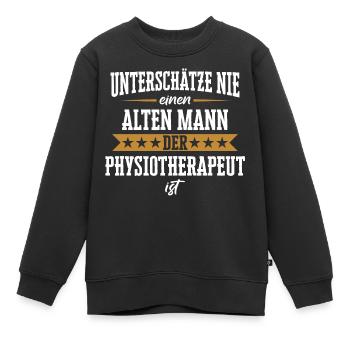 Physiotherapeut Physio Praxis Physiotherapie - Kinder Premium Organic Sweatshirt - Schwarz - Vorne - AI Model Kid Female (0cm)