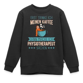 Physiotherapeut Physio Praxis Physiotherapie - Kinder Premium Organic Sweatshirt - Schwarz - Vorne - AI Model Kid Female (0cm)
