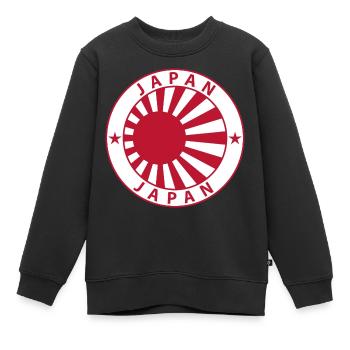 Japon - Sweat Premium enfant bio - noir - Devant - AI Model Kid Female (0cm)
