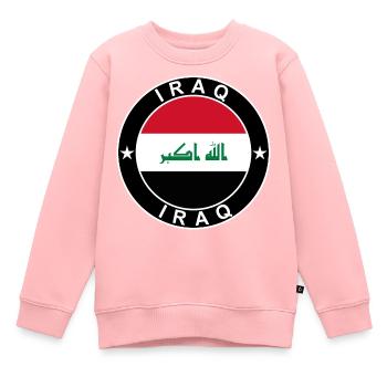 Iraq - Kids Premium Organic Sweatshirt - rose - Front - AI Model Kid Female (0cm)