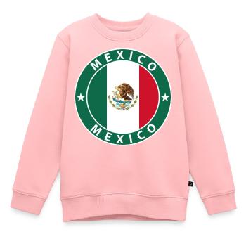 Mexique - Sweat Premium enfant bio - rose - Devant - AI Model Kid Female (0cm)