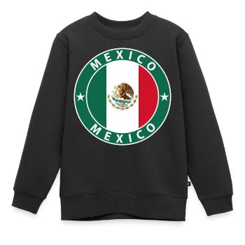 Mexique - Sweat Premium enfant bio - noir - Devant - AI Model Kid Female (0cm)