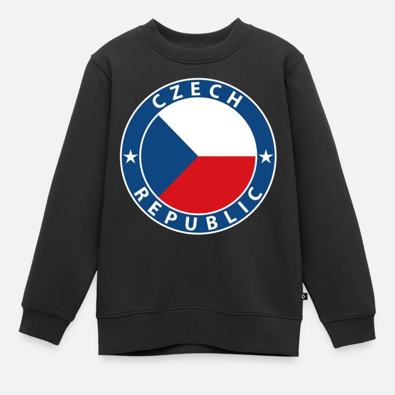 Tschechien - Kinder Premium Organic Sweatshirt - Schwarz