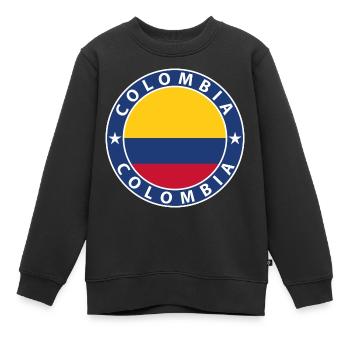 Kolumbien - Kinder Premium Organic Sweatshirt - Schwarz - Vorne - AI Model Kid Female (0cm)