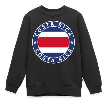 Costa Rica - Kinder Premium Organic Sweatshirt - Schwarz - Vorne - AI Model Kid Female (0cm)