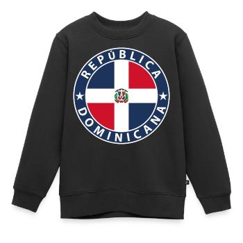 Dominikanische Republik - Kinder Premium Organic Sweatshirt - Schwarz - Vorne - AI Model Kid Female (0cm)