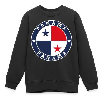 Panama - Kinder Premium Organic Sweatshirt - Schwarz - Vorne - AI Model Kid Female (0cm)