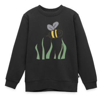 environnement des abeilles - Sweat Premium enfant bio - noir - Devant - AI Model Kid Female (0cm)