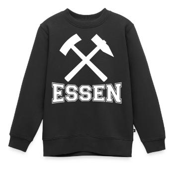 Essen - Kinder Premium Organic Sweatshirt - Schwarz - Vorne - AI Model Kid Female (0cm)