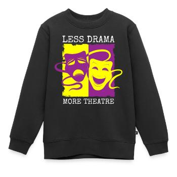 Schauspieler Probe Vorhang - Kinder Premium Organic Sweatshirt - Schwarz - Vorne - AI Model Kid Female (0cm)