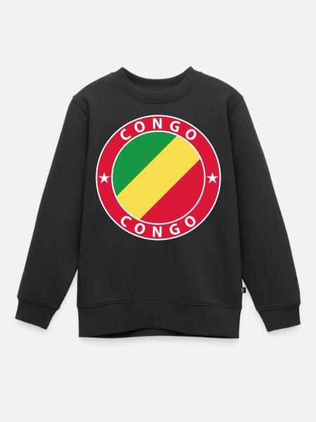 Congo - Sweat Premium enfant bio - noir