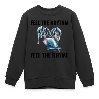 Bobsleigh Bobsleigh Racing Bobsleigh Sports d’hiver - Sweat Premium enfant bio - noir - Devant - AI Model Kid Female (0cm)