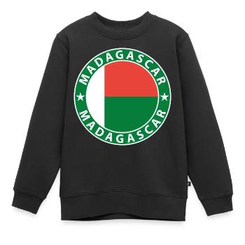 Madagaskar - Kinder Premium Organic Sweatshirt - Schwarz - Vorne - AI Model Kid Female (0cm)