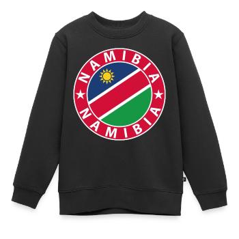 Namibia - Kinder Premium Organic Sweatshirt - Schwarz - Vorne - AI Model Kid Female (0cm)