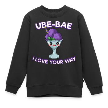 Philippinen Filipino Ube Nachtisch I Geschenk - Kinder Premium Organic Sweatshirt - Schwarz - Vorne - AI Model Kid Female (0cm)