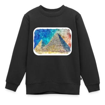 Cairo Egypt Watercolor Sketch Drawn Illustration - Kids Premium Organic Sweatshirt - black - Front - AI Model Kid Female (0cm)