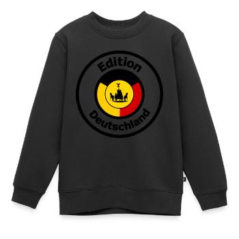 Die Edition Deutschland - Kinder Premium Organic Sweatshirt - Schwarz - Vorne - AI Model Kid Female (0cm)