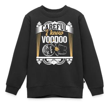 Horreur de poupée vaudou - Sweat Premium enfant bio - noir - Devant - AI Model Kid Female (0cm)