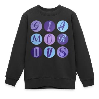 Points glamour - Sweat Premium enfant bio - noir - Devant - AI Model Kid Female (0cm)