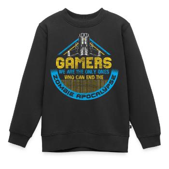 Zombie Apokalypse Untote Epidemie Geschenkidee - Kinder Premium Organic Sweatshirt - Schwarz - Vorne - AI Model Kid Female (0cm)