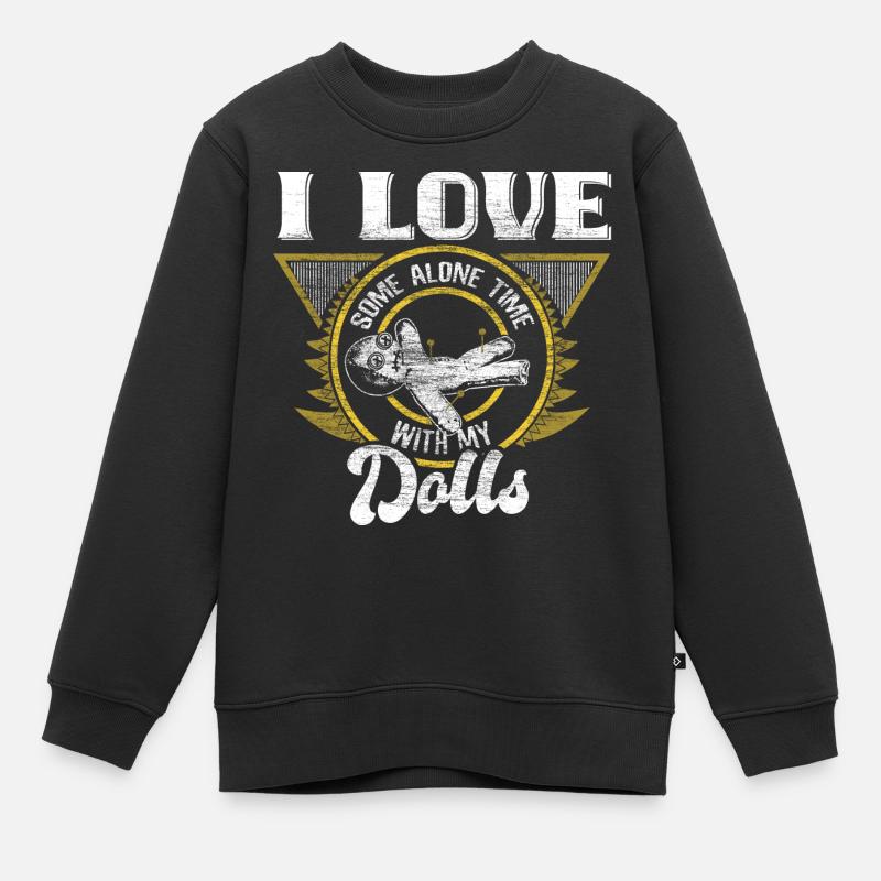 Voodoo Bondieu Funny saying gift idea - Kids Premium Organic Sweatshirt - black