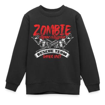 Zombie Apokalypse Monster - Kinder Premium Organic Sweatshirt - Schwarz - Vorne - AI Model Kid Female (0cm)