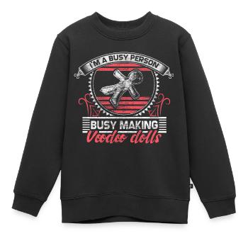 Voodoo Magie Nadel - Kinder Premium Organic Sweatshirt - Schwarz - Vorne - AI Model Kid Female (0cm)