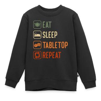 Spieleabend Gesellschaftsspiel Kartenspiel - Kinder Premium Organic Sweatshirt - Schwarz - Vorne - AI Model Kid Female (0cm)