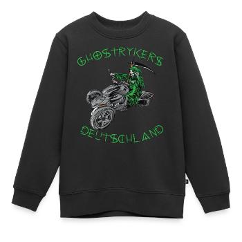 Ghostryker Allemagne Vert - Sweat Premium enfant bio - noir - Devant - AI Model Kid Female (0cm)