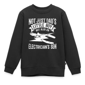 Electrical engineer son - Kids Premium Organic Sweatshirt - black - Front - AI Model Kid Female (0cm)