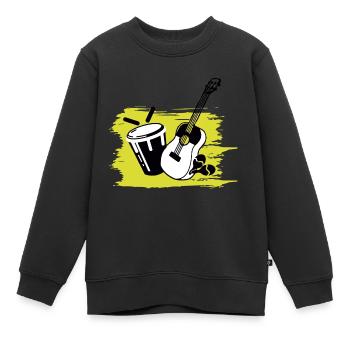 Venezolanische Instrumente - Kinder Premium Organic Sweatshirt - Schwarz - Vorne - AI Model Kid Female (0cm)