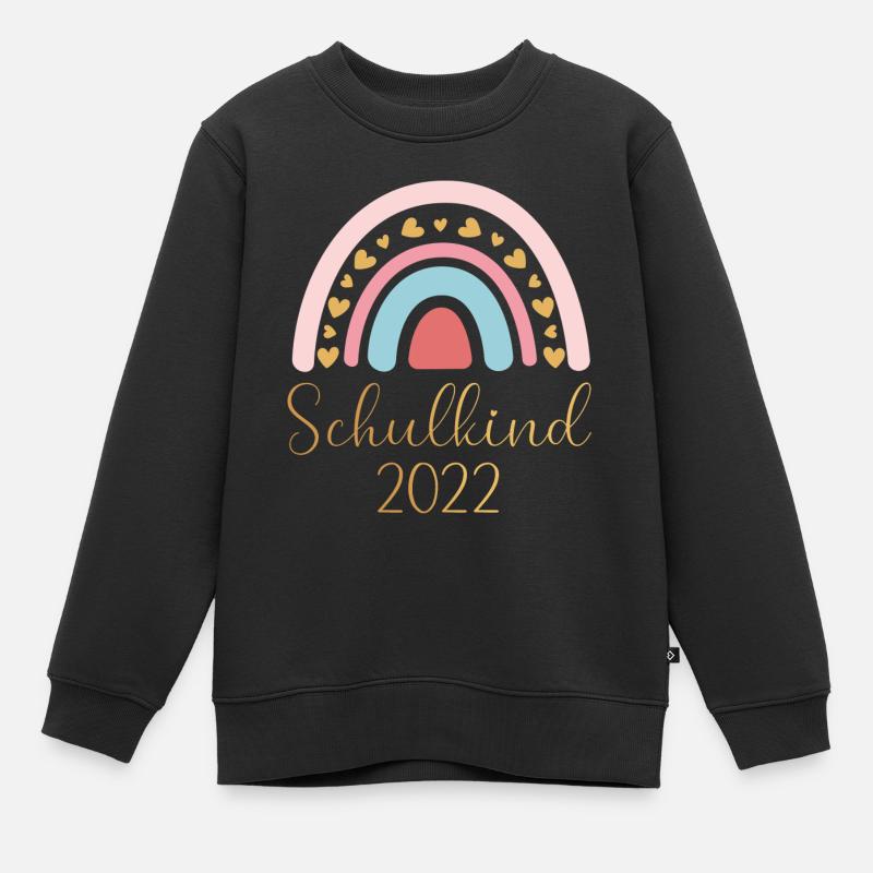 Schulkind8 - Kinder Premium Organic Sweatshirt - Schwarz