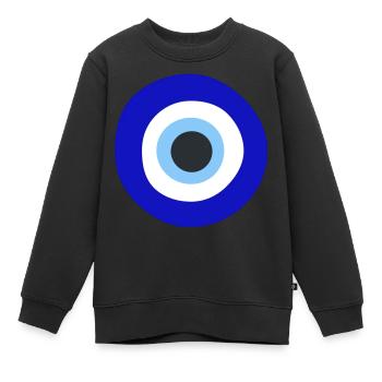 Auge - Kinder Premium Organic Sweatshirt - Schwarz - Vorne - AI Model Kid Female (0cm)
