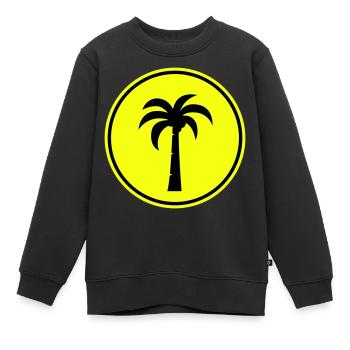 symbole de la paume - Sweat Premium enfant bio - noir - Devant - AI Model Kid Female (0cm)