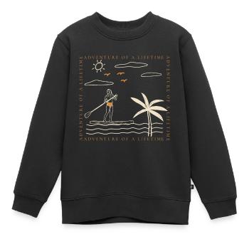 Surfer Sommer Palmen Strand Sonne Urlaub - Kinder Premium Organic Sweatshirt - Schwarz - Vorne - AI Model Kid Female (0cm)