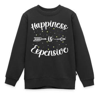 Happy Happiness Énergie de vie - Sweat Premium enfant bio - noir - Devant - AI Model Kid Female (0cm)
