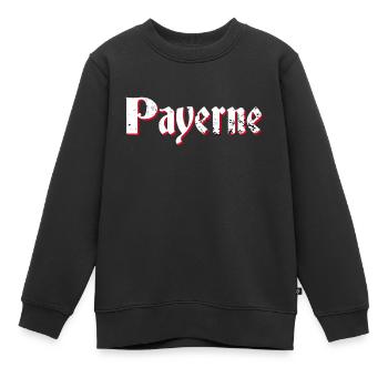 Payerne - Kinder Premium Organic Sweatshirt - Schwarz - Vorne - AI Model Kid Female (0cm)