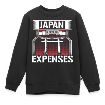 Idée cadeau de lieu de naissance du bonsaï au Japon - Sweat Premium enfant bio - noir - Devant - AI Model Kid Female (0cm)