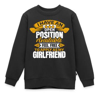 Partenariat De fierté unique - Sweat Premium enfant bio - noir - Devant - AI Model Kid Female (0cm)