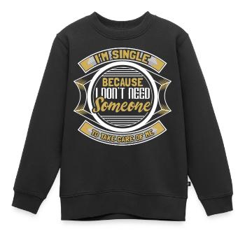 Cadeau du Parti de l’indépendance unique - Sweat Premium enfant bio - noir - Devant - AI Model Kid Female (0cm)