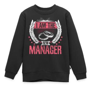 Ehe Ehefrau Bräutigam - Kinder Premium Organic Sweatshirt - Schwarz - Vorne - AI Model Kid Female (0cm)