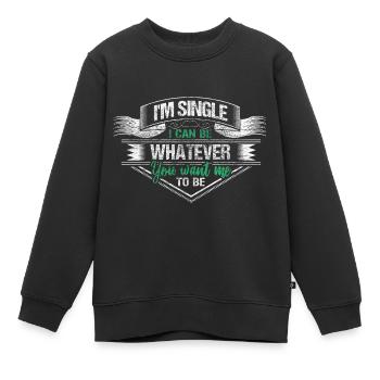 Cadeau de partenariat unique - Sweat Premium enfant bio - noir - Devant - AI Model Kid Female (0cm)