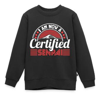 Japon Anime Lieu de naissance Cadeau - Sweat Premium enfant bio - noir - Devant - AI Model Kid Female (0cm)