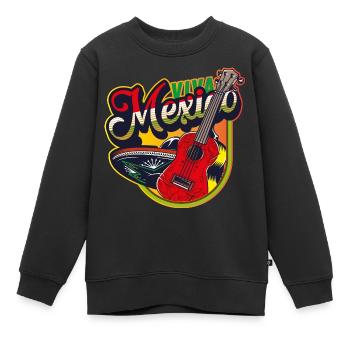 Mexique - Sweat Premium enfant bio - noir - Devant - AI Model Kid Female (0cm)