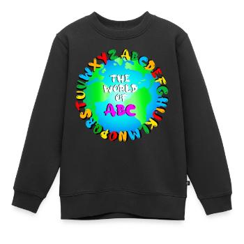 The World of ABC - Kinder Premium Organic Sweatshirt - Schwarz - Vorne - AI Model Kid Female (0cm)