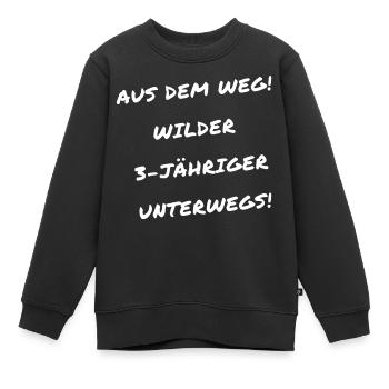 T-Shirt 3-Jähriger Junge Kleinkind Geburtstag - Kinder Premium Organic Sweatshirt - Schwarz - Vorne - AI Model Kid Female (0cm)